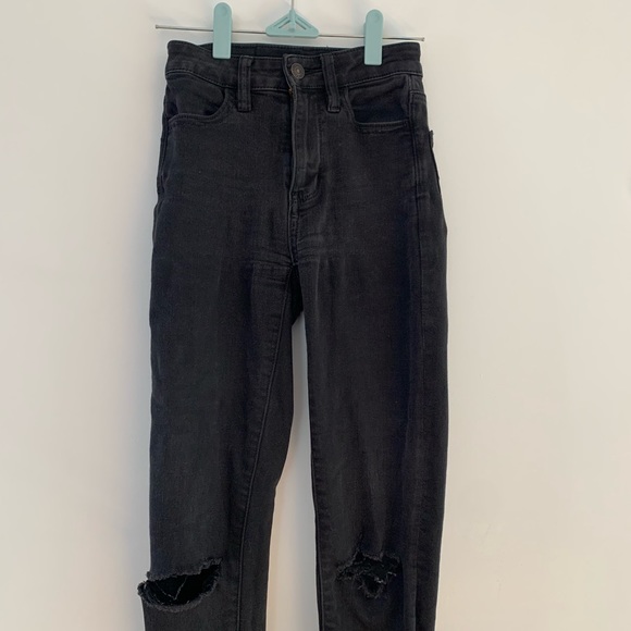 000 skinny jeans knee rips american eagle - Picture 3 of 10